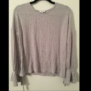 Lucky Brand Tie-Sleeve Thermal Top